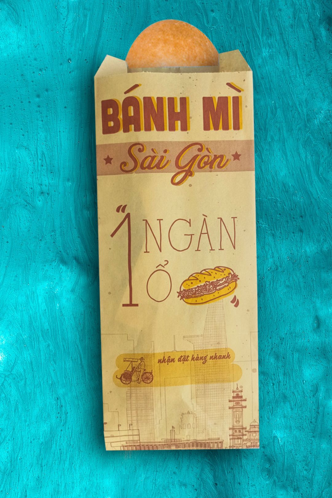 In 2000 túi đựng bánh mì tại Quảng Trị (mã tbm_2890) giấy MG thiết kế miễn phí