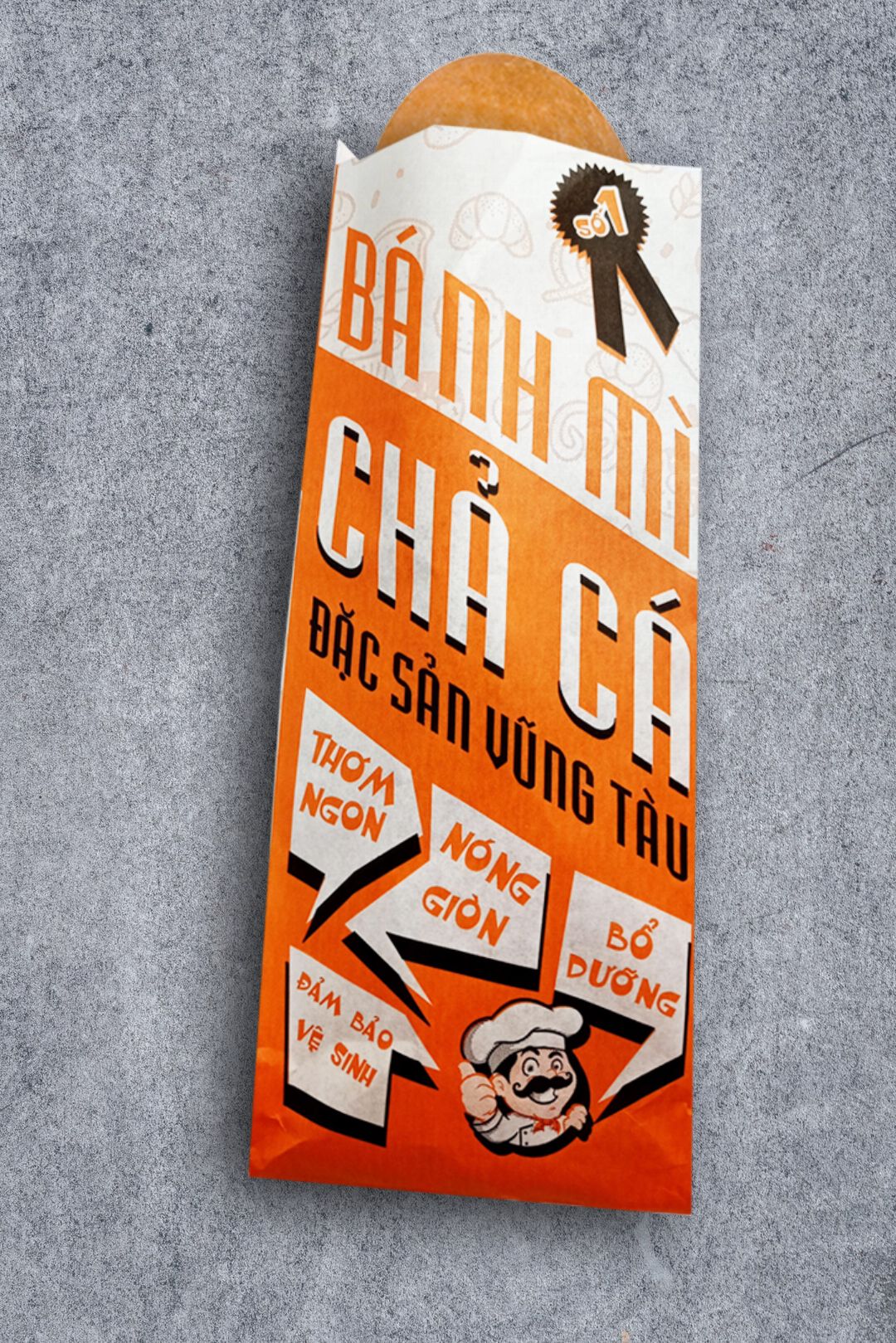 In 8000 bao đựng bánh mì tại Quảng Trị (mã tbm_908) giấy Kraft theo thiết kế