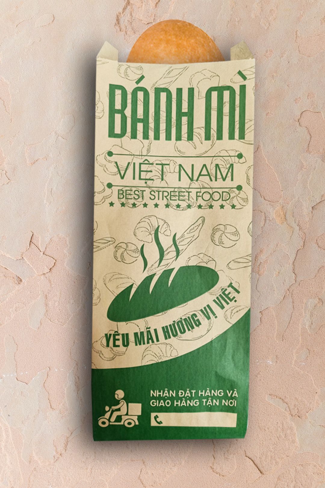 In 1000 bao đựng bánh mì ở Quảng Trị (mã tbm_4270) giấy MG giá gốc tại xưởng