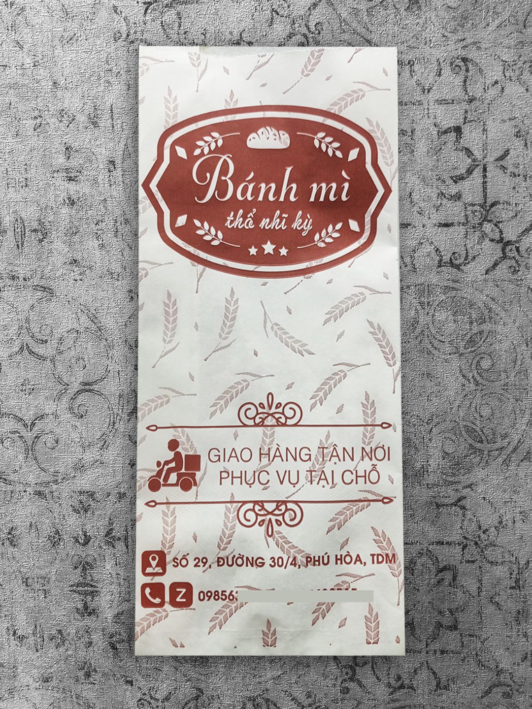 In 50000 túi giấy bánh mì ở Quảng Trị (mã tbm_3540) giấy thấm dầu theo yêu cầu